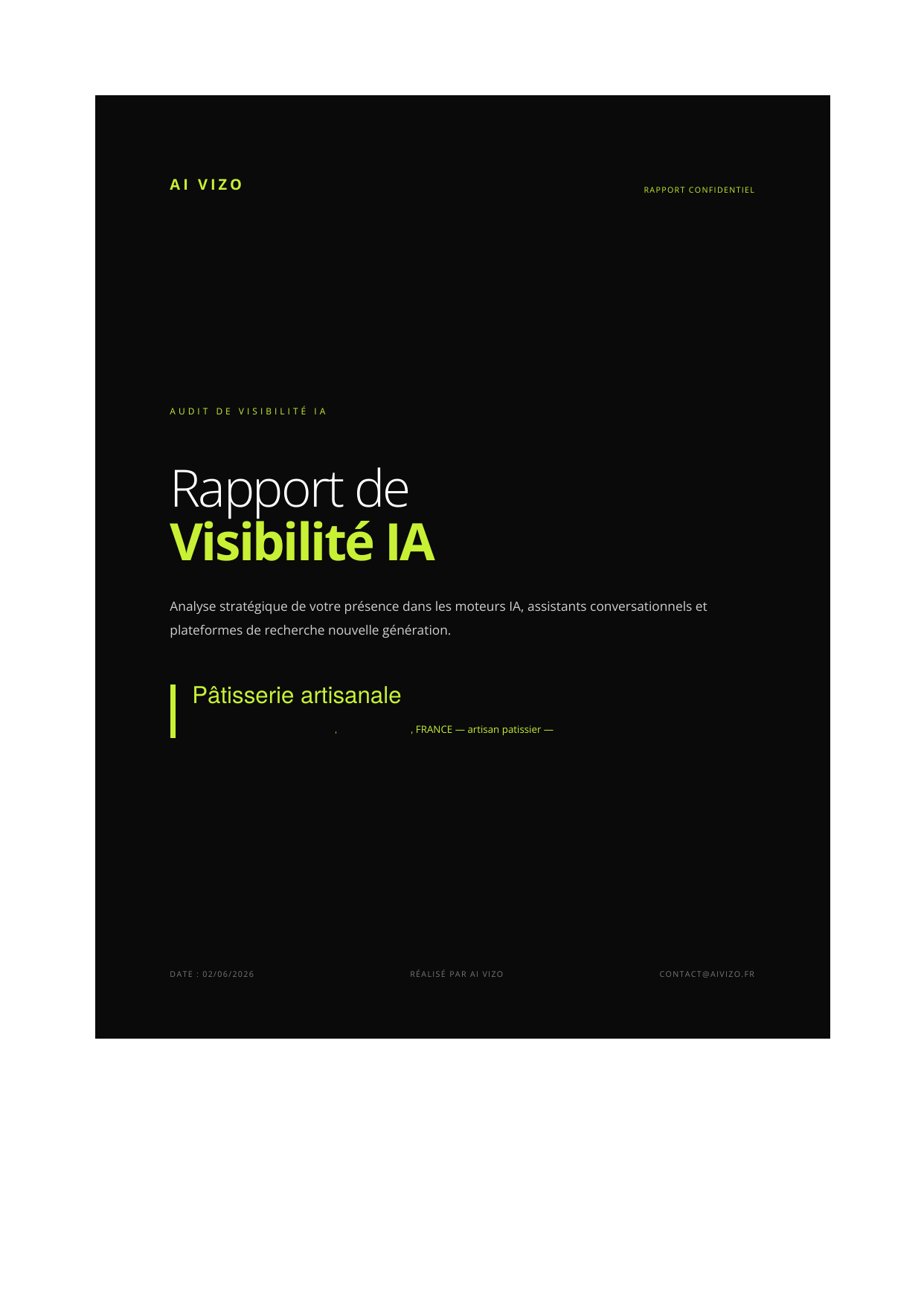 Couverture du rapport d'audit IA